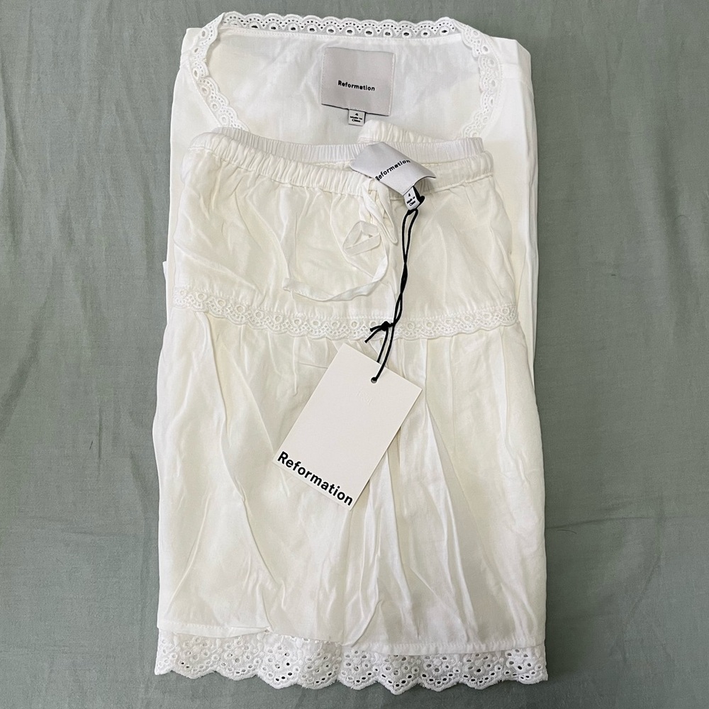 “Sale💖”Reformation Valetta Two Piece - White - Picture 6 of 6